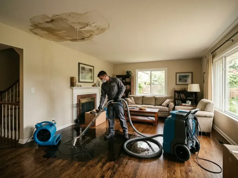 attic-pipe-burst-ceiling-drip-008 — frequently asked questions, Water Damage Restoration & Carpet Care in Wolf Trap, VA
